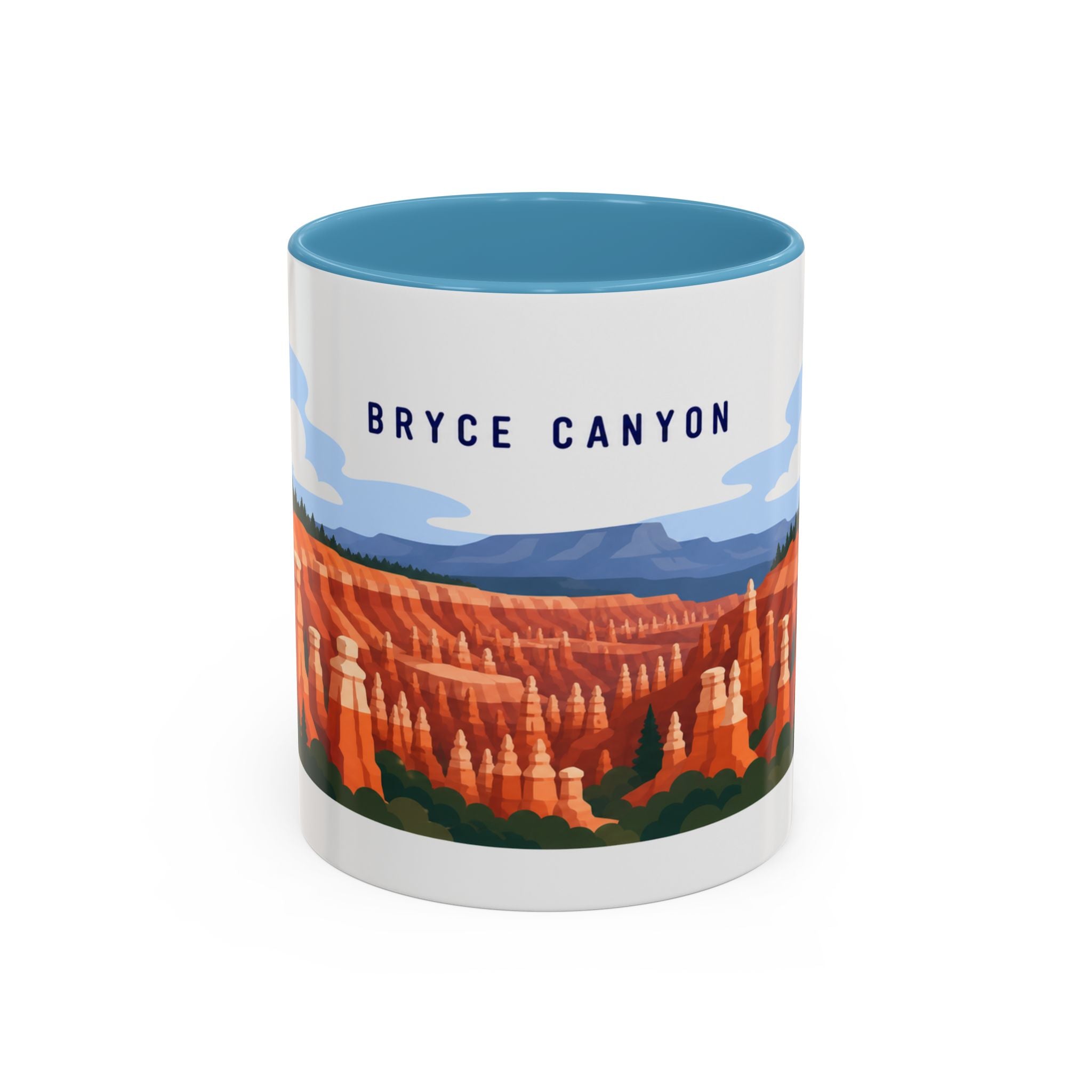 Bryce Canyon National Park Coffee Mug | Solid Color Block Park Souvenir | 11oz 15oz Accent Mug