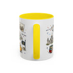 Kolkata Coffee Mug | India Souvenir Travel Gift | Accent Color Ceramic 11oz 15oz