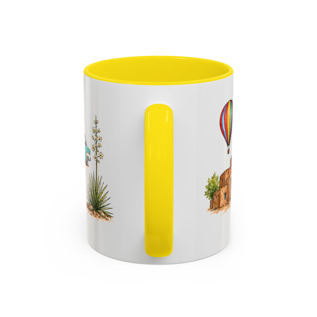 Albuquerque Illustrated Travel Mug | City Souvenir Accent Coffee Mug | 11oz 15oz Ceramic Cup