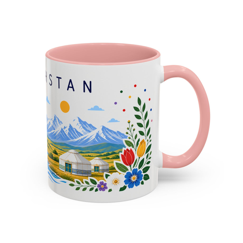 Kazakhstan Coffee Mug | Travel Souvenir Accent Mug | Place Gift Ceramic Cup 11oz 15oz