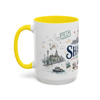 Shanghai Coffee Mug | China Souvenir Travel Gift | Accent Color Ceramic 11oz 15oz