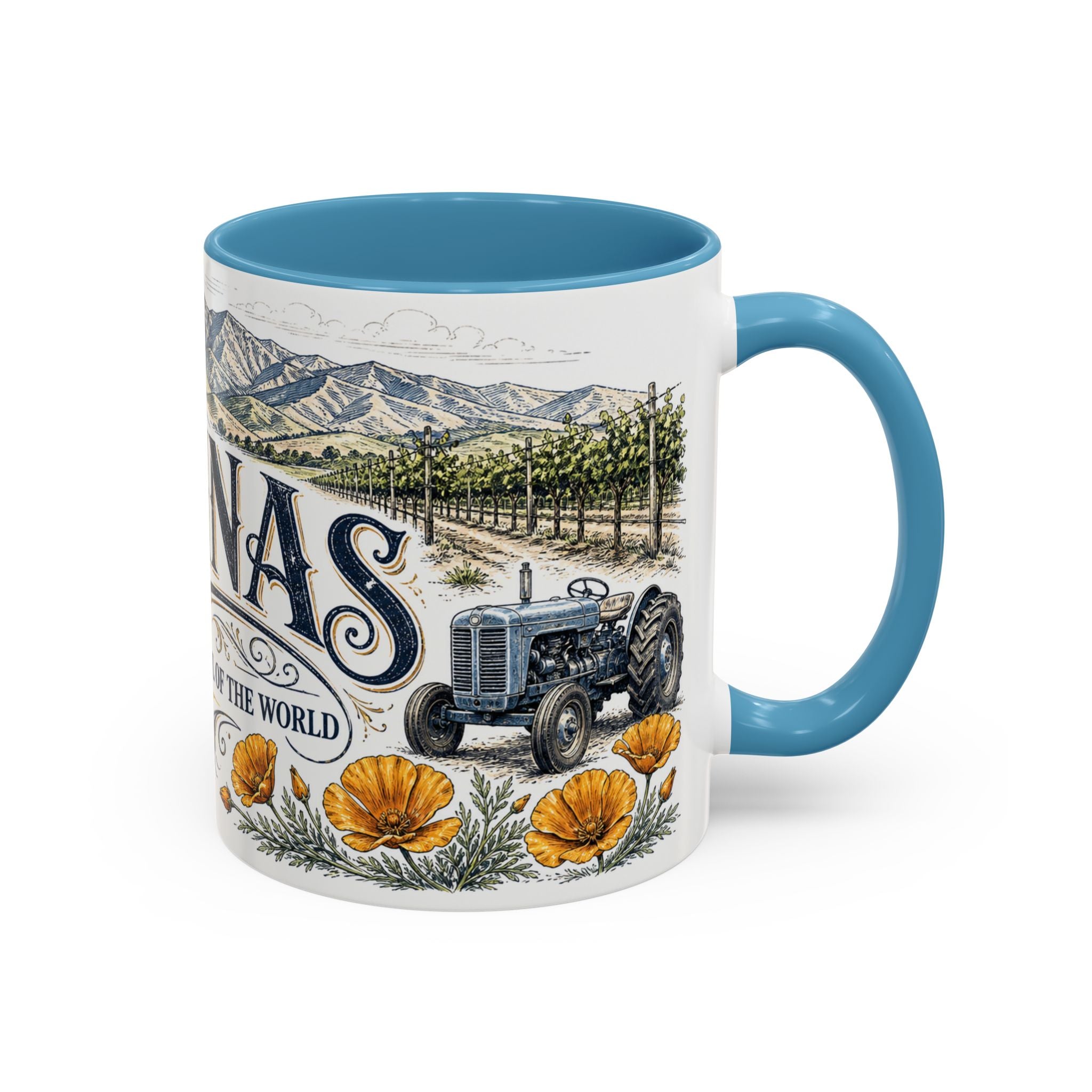 Salinas Coffee Mug | United States Travel Souvenir | Vintage Illustrated City Gift | 11 oz 15 oz Accent Mug