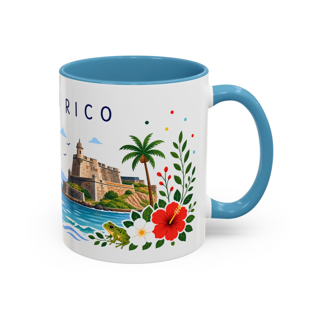 Puerto Rico Coffee Mug | Travel Souvenir Accent Mug | Place Gift Ceramic Cup 11oz 15oz