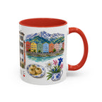 Innsbruck Illustrated Travel Mug | City Souvenir Accent Coffee Mug | 11oz 15oz Ceramic Cup