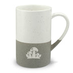 Woodland Mushrooms Engraved Speckled Ceramic Mug, 13oz, Minimalist Coffee Cup, Gift for Nature Lovers