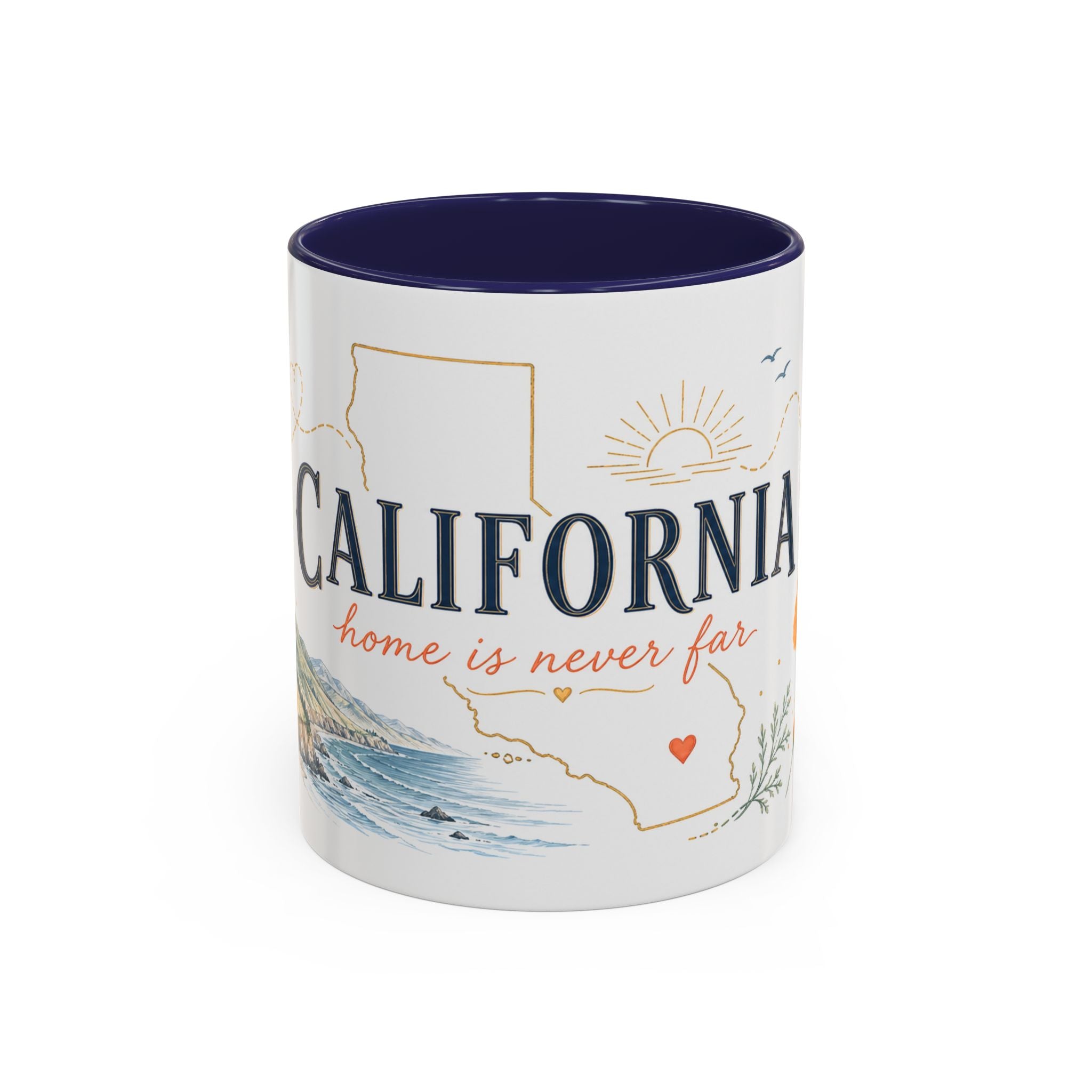 California Home State Mug | Moving Away Gift | Long Distance Friendship Coffee Cup