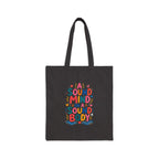 A Sound Mind In A Sound Body Tote Bag | Ancient Wisdom Quote Canvas Bag | Colorful Philosophy Gift