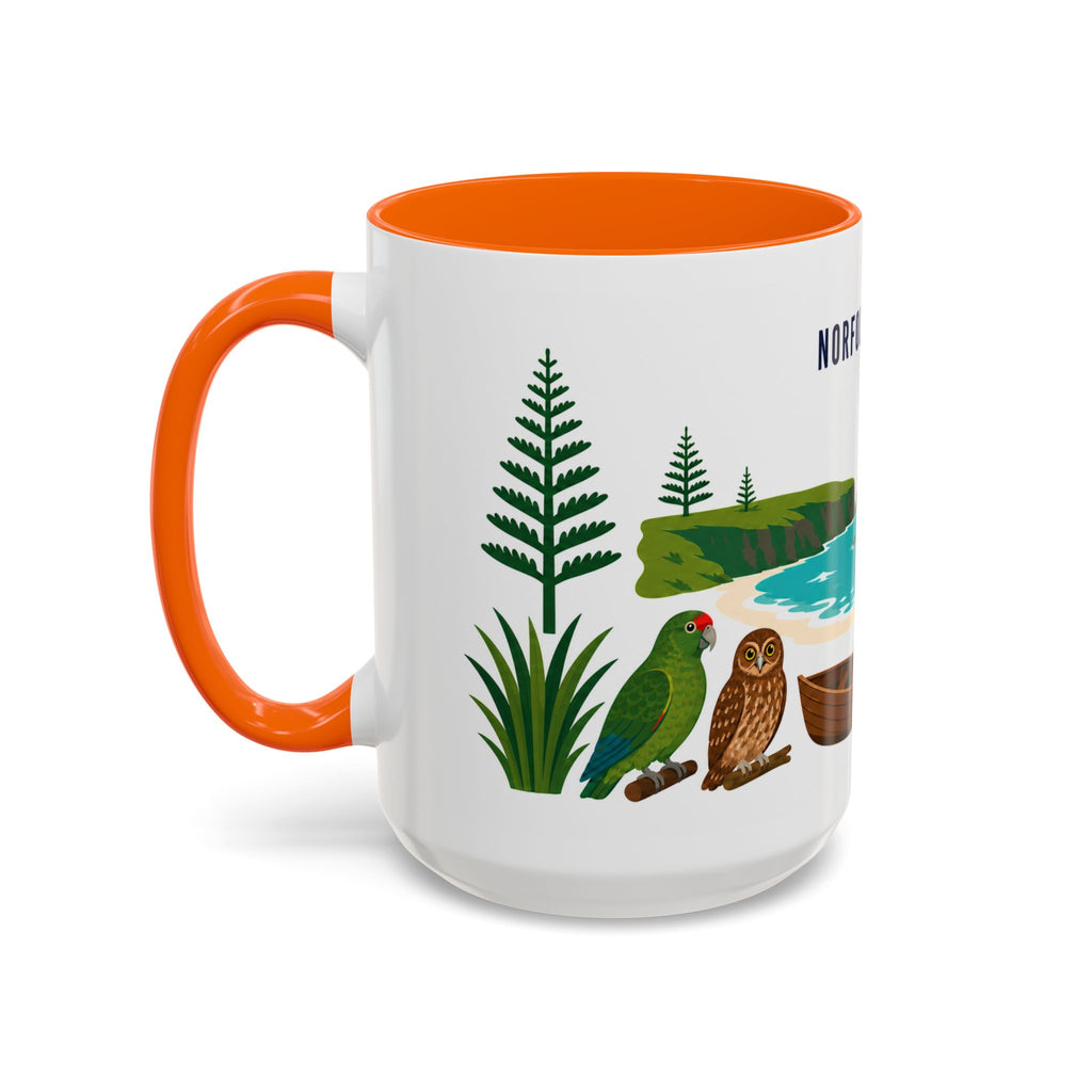 Norfolk Island Coffee Mug | Travel Souvenir Accent Mug | Country Gift Ceramic Cup 11oz 15oz