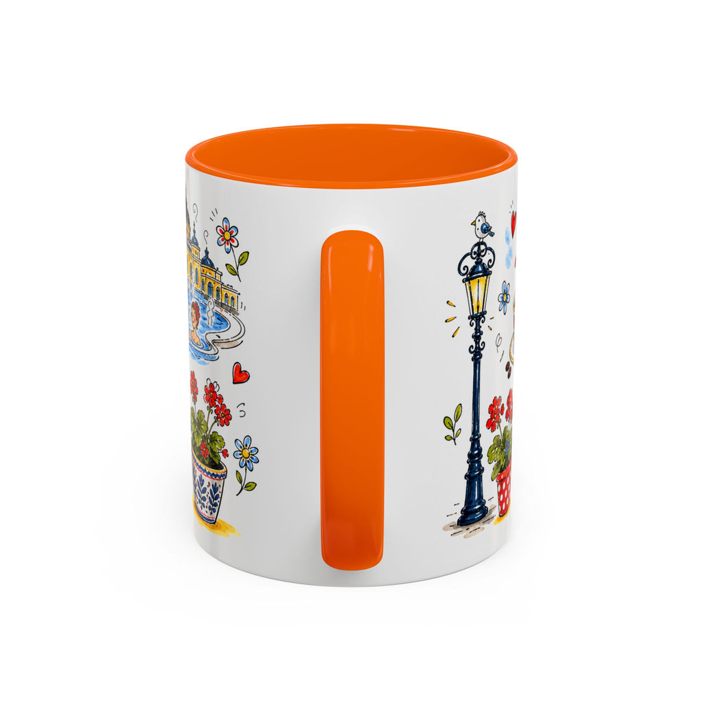 Budapest Travel Mug | European City Souvenir Accent Coffee Mug | 11oz 15oz Ceramic Cup