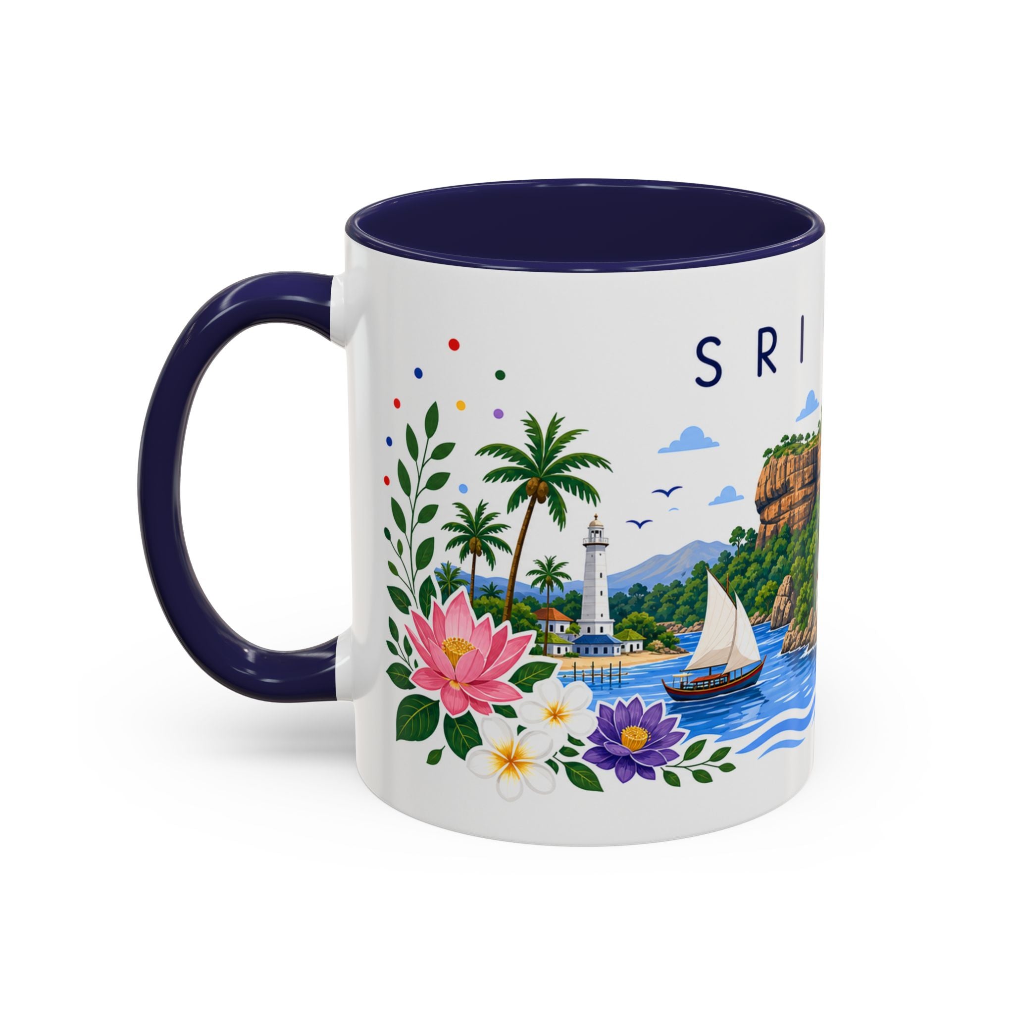 Sri Lanka Coffee Mug | Travel Souvenir Accent Mug | Place Gift Ceramic Cup 11oz 15oz