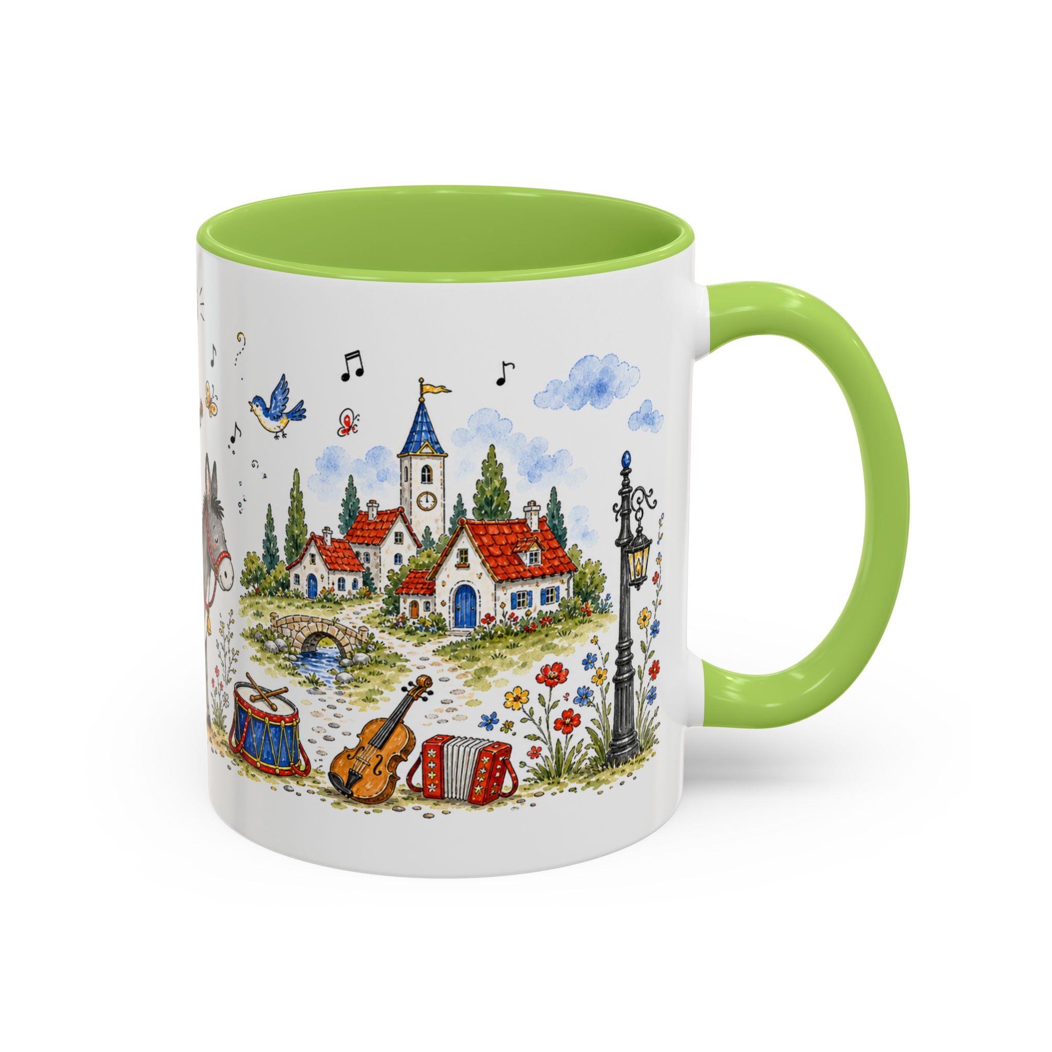 Bremen Town Musicians Mug | Storybook Accent Coffee Mug | EveryLegend