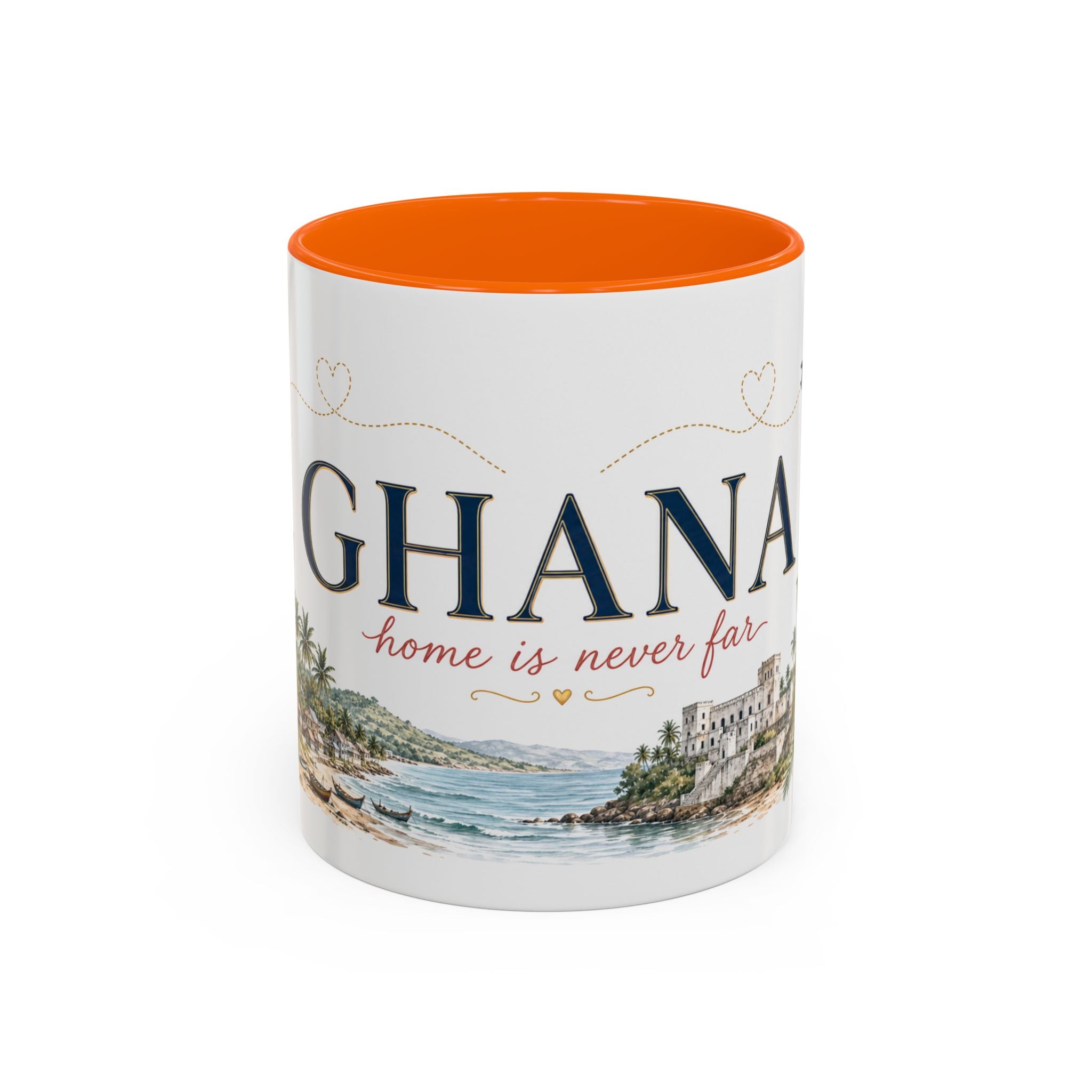 Ghana Home Country Mug | Moving Away Gift | Long Distance Friendship | 11 oz 15 oz Accent Mug