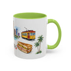 Tampa Illustrated Travel Mug | City Souvenir Accent Coffee Mug | 11oz 15oz Ceramic Cup