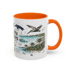 Virgin Islands National Park Coffee Mug | Caribbean Beach Snorkeling Reef Gift | Accent Color Ceramic 11oz 15oz