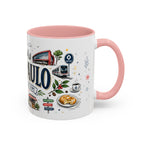 Sao Paulo Coffee Mug | Brazil Souvenir Travel Gift | Accent Color Ceramic 11oz 15oz