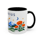 Sagittarius Zodiac Coffee Mug | Bow and Arrow Design | Astrology Birthday Gift | 11 oz 15 oz Ceramic Accent Mug