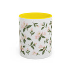 West Virginia Rhododendron Mug, State Flower Floral Coffee Cup, 11oz Botanical Gift