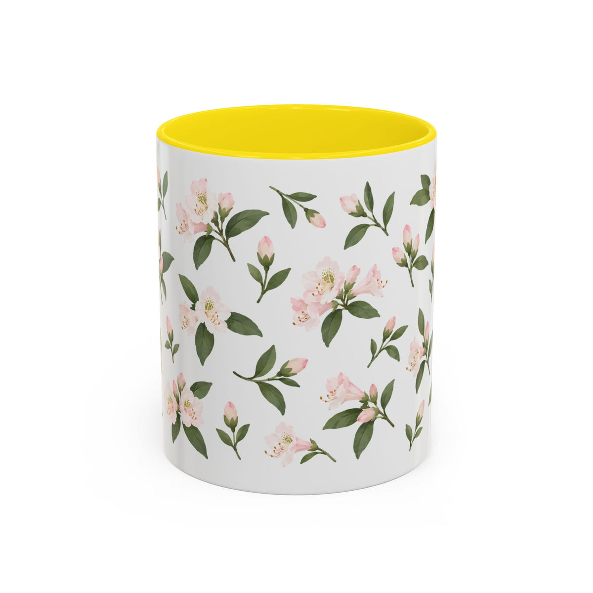 West Virginia Rhododendron Mug, State Flower Floral Coffee Cup, 11oz Botanical Gift