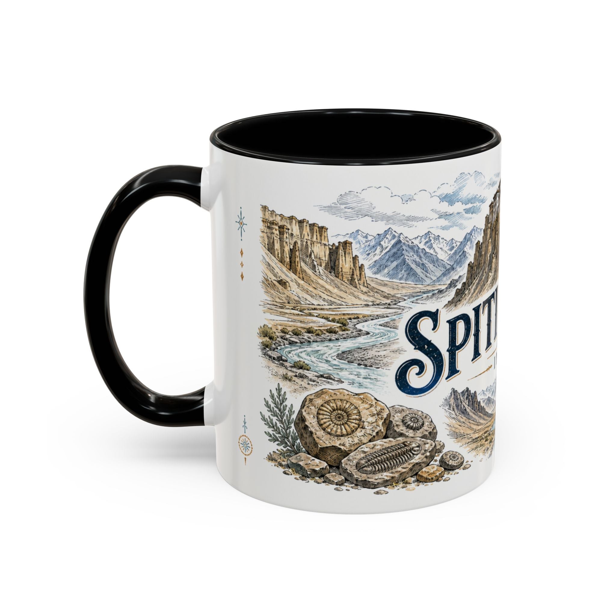 Spiti Valley Mug, India Travel Souvenir, Bucket List Gift, Accent Ceramic Coffee Mug 11oz 15oz