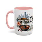 Chengdu Coffee Mug | China Travel Souvenir | Vintage Illustrated City Gift | 11 oz 15 oz Accent Mug