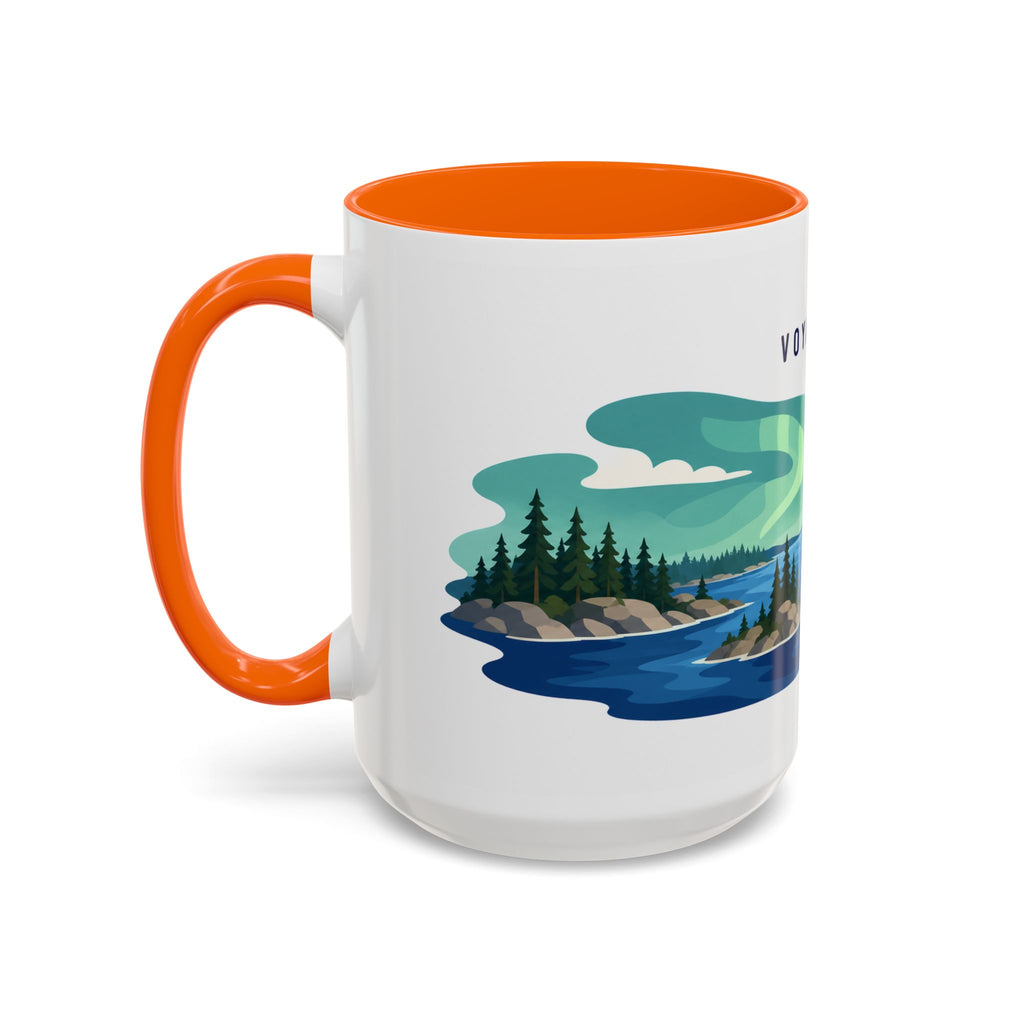 Voyageurs National Park Coffee Mug | Solid Color Block Park Souvenir | 11oz 15oz Accent Mug