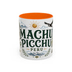 Machu Picchu Coffee Mug | Travel Destination Souvenir Gift | Accent Color Ceramic 11oz 15oz