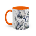 Yosemite National Park Coffee Mug | Hiking Camping Nature Gift | Accent Color Ceramic 11oz 15oz