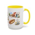 Tucson Illustrated Travel Mug | City Souvenir Accent Coffee Mug | 11oz 15oz Ceramic Cup