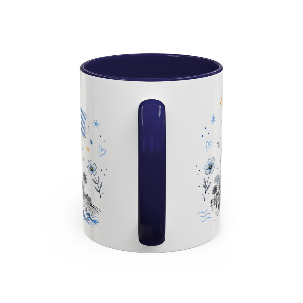 Uruguay Soccer Coffee Mug | World Cup Fan Gift | Accent Color Ceramic 11oz 15oz Match Day Cup