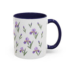 Tennessee Iris Mug, State Flower Floral Coffee Cup, 11oz Botanical Gift