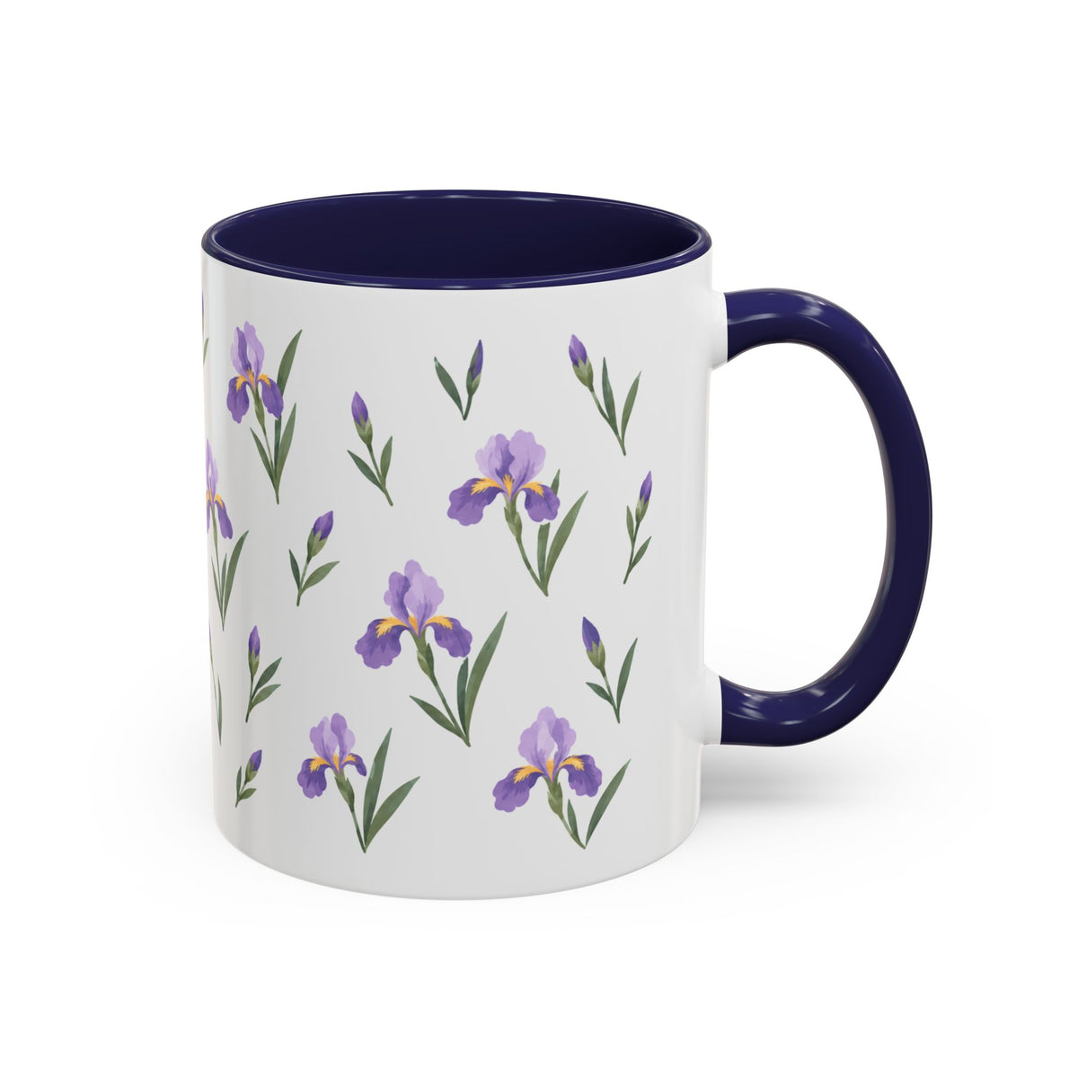 Tennessee Iris Mug, State Flower Floral Coffee Cup, 11oz Botanical Gift