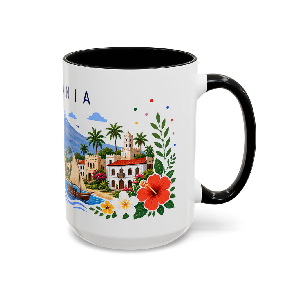Tanzania Coffee Mug | Travel Souvenir Accent Mug | Place Gift Ceramic Cup 11oz 15oz