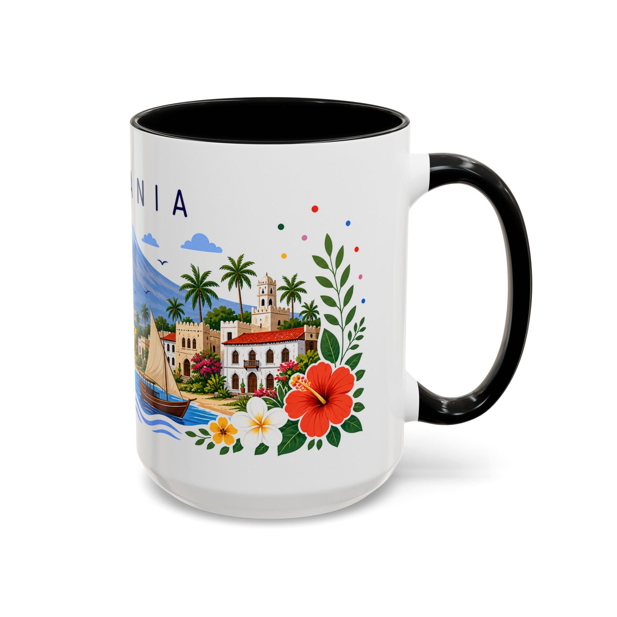 Tanzania Coffee Mug | Travel Souvenir Accent Mug | Place Gift Ceramic Cup 11oz 15oz