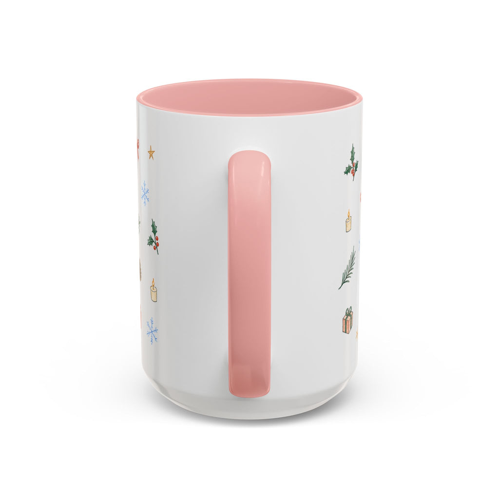 Seattle Christmas Mug | Watercolor Travel Souvenir | Holiday Gift | Accent Ceramic Coffee Cup 11oz 15oz