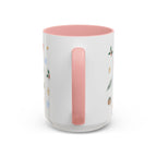 Seattle Christmas Mug | Watercolor Travel Souvenir | Holiday Gift | Accent Ceramic Coffee Cup 11oz 15oz