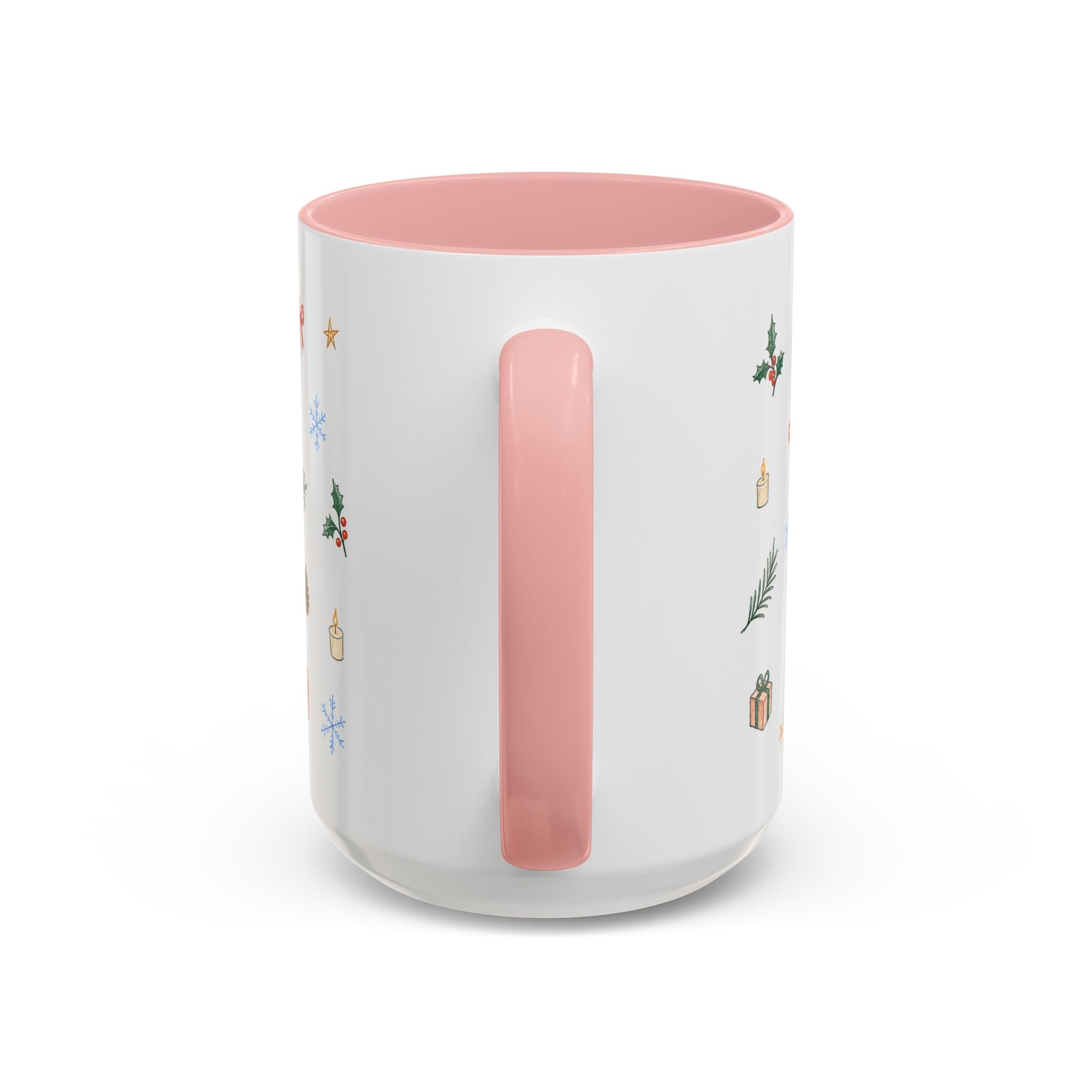 Seattle Christmas Mug | Watercolor Travel Souvenir | Holiday Gift | Accent Ceramic Coffee Cup 11oz 15oz