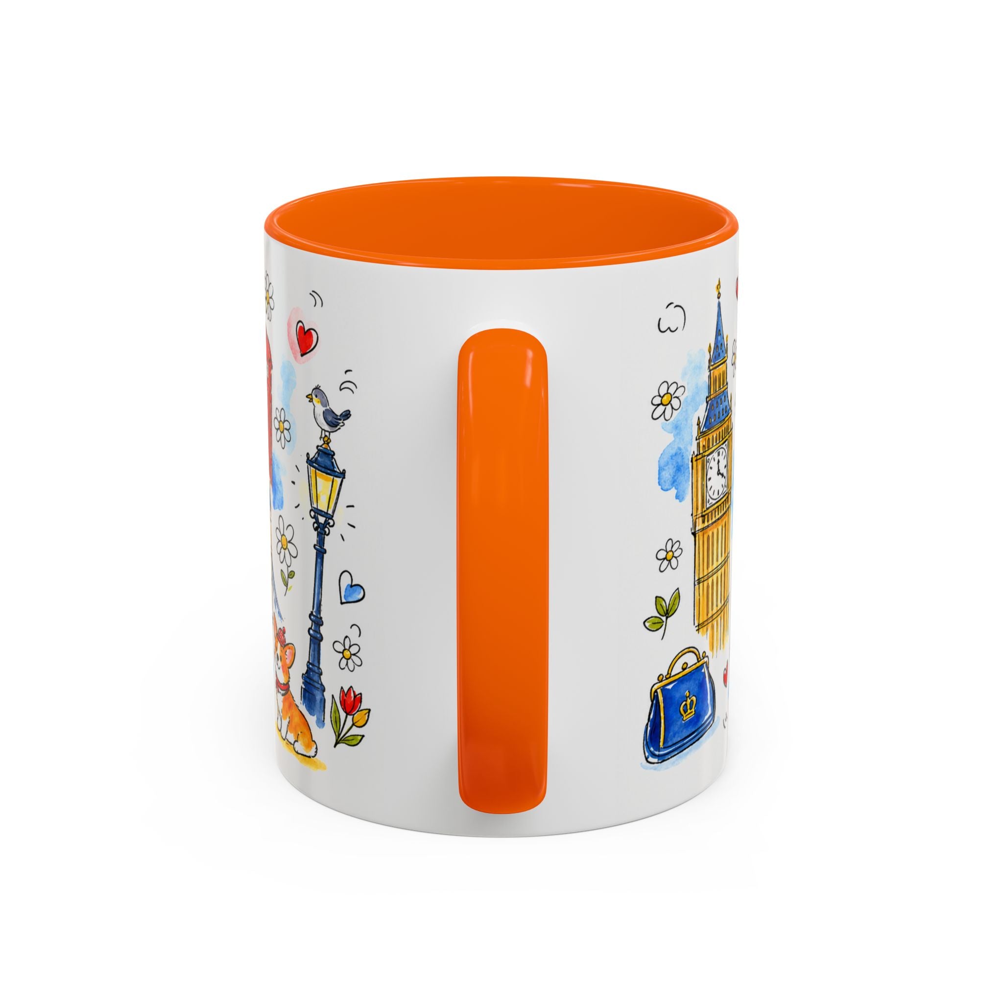 London Travel Mug | European City Souvenir Accent Coffee Mug | 11oz 15oz Ceramic Cup
