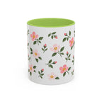 Iowa Wild Rose Mug, State Flower Floral Coffee Cup, 11oz Botanical Gift