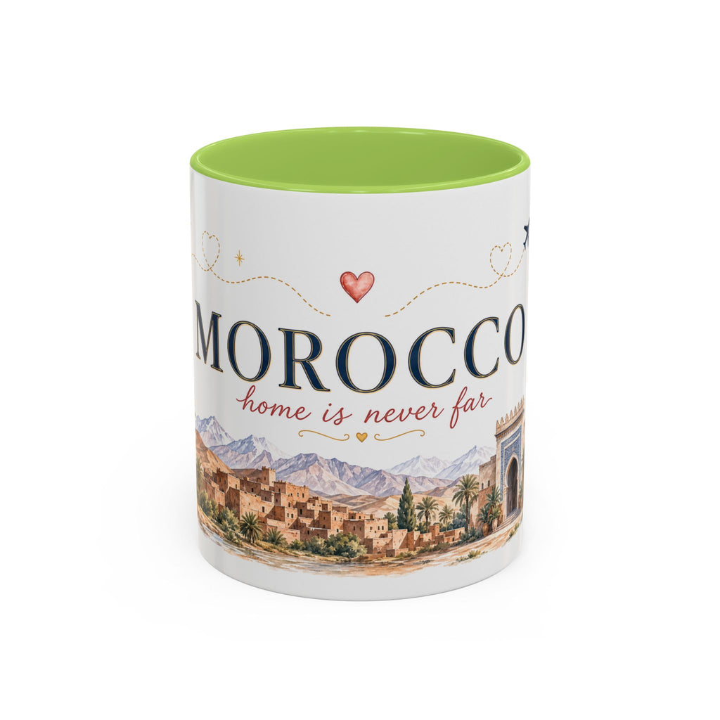 Morocco Home Country Mug | Moving Away Gift | Long Distance Friendship | 11 oz 15 oz Accent Mug