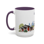 Beijing Coffee Mug | China Travel Souvenir | Porcelain Decal City Gift | 11oz 15oz Accent Mug