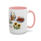 Kansas City Illustrated Travel Mug | City Souvenir Accent Coffee Mug | 11oz 15oz Ceramic Cup