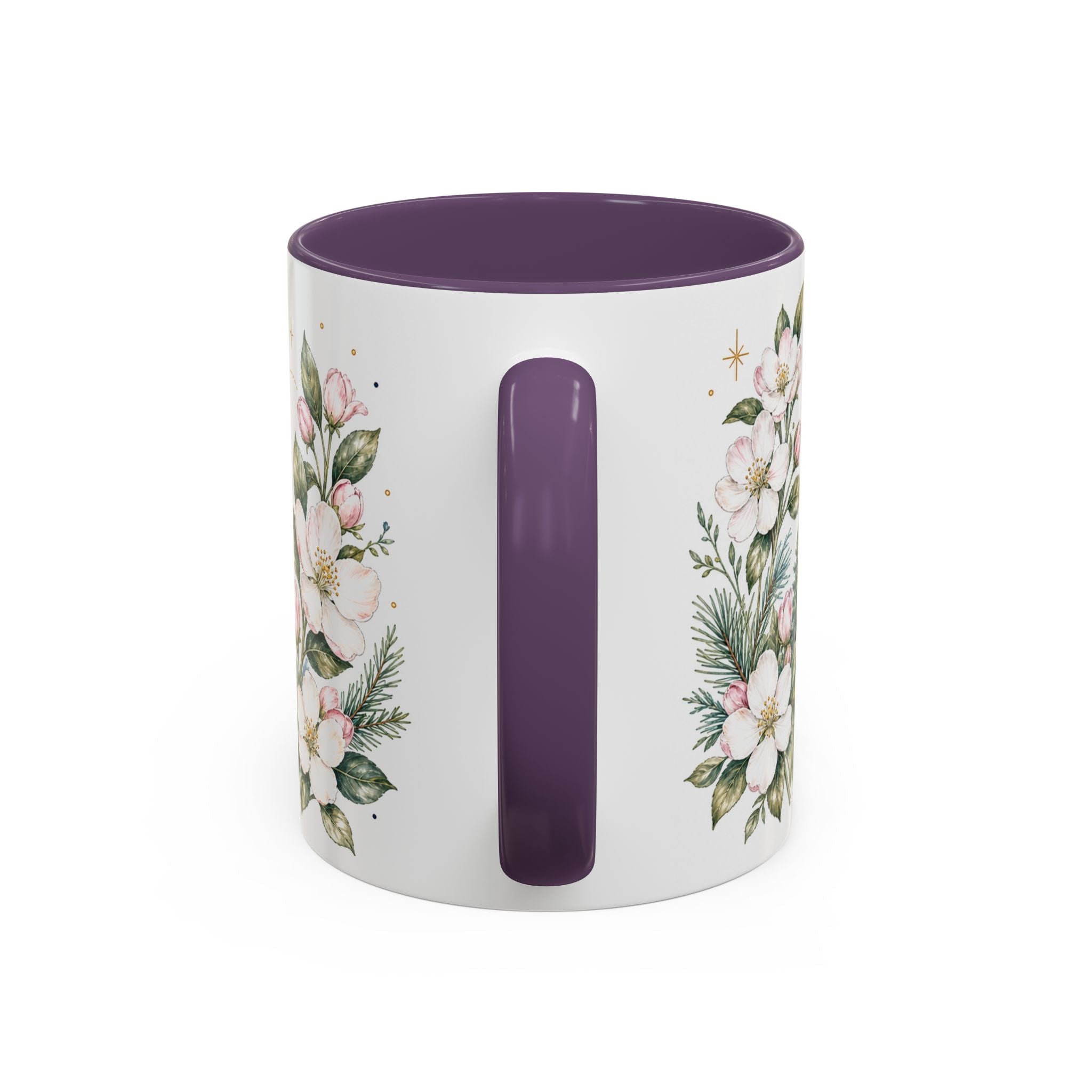 Michigan State Map Mug | Botanical Accents, Lakes Art | Homesick Gift