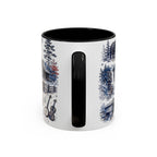 Great Smoky Mountains Coffee Mug | National Park Hiking Gift | Accent Color Ceramic 11oz 15oz