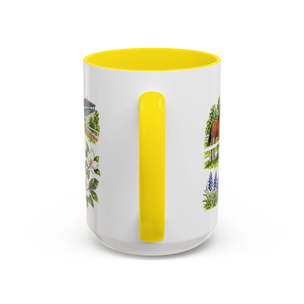 Lexington Illustrated Travel Mug | City Souvenir Accent Coffee Mug | 11oz 15oz Ceramic Cup