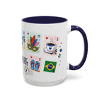 Rio de Janeiro Coffee Mug | Postage Stamp Collage Mug | Travel Souvenir Accent Cup 11oz 15oz