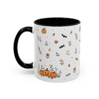 Halloween Party Mug | Ghost Black Cat Candy Watercolor Gift | Accent Cup 11oz 15oz