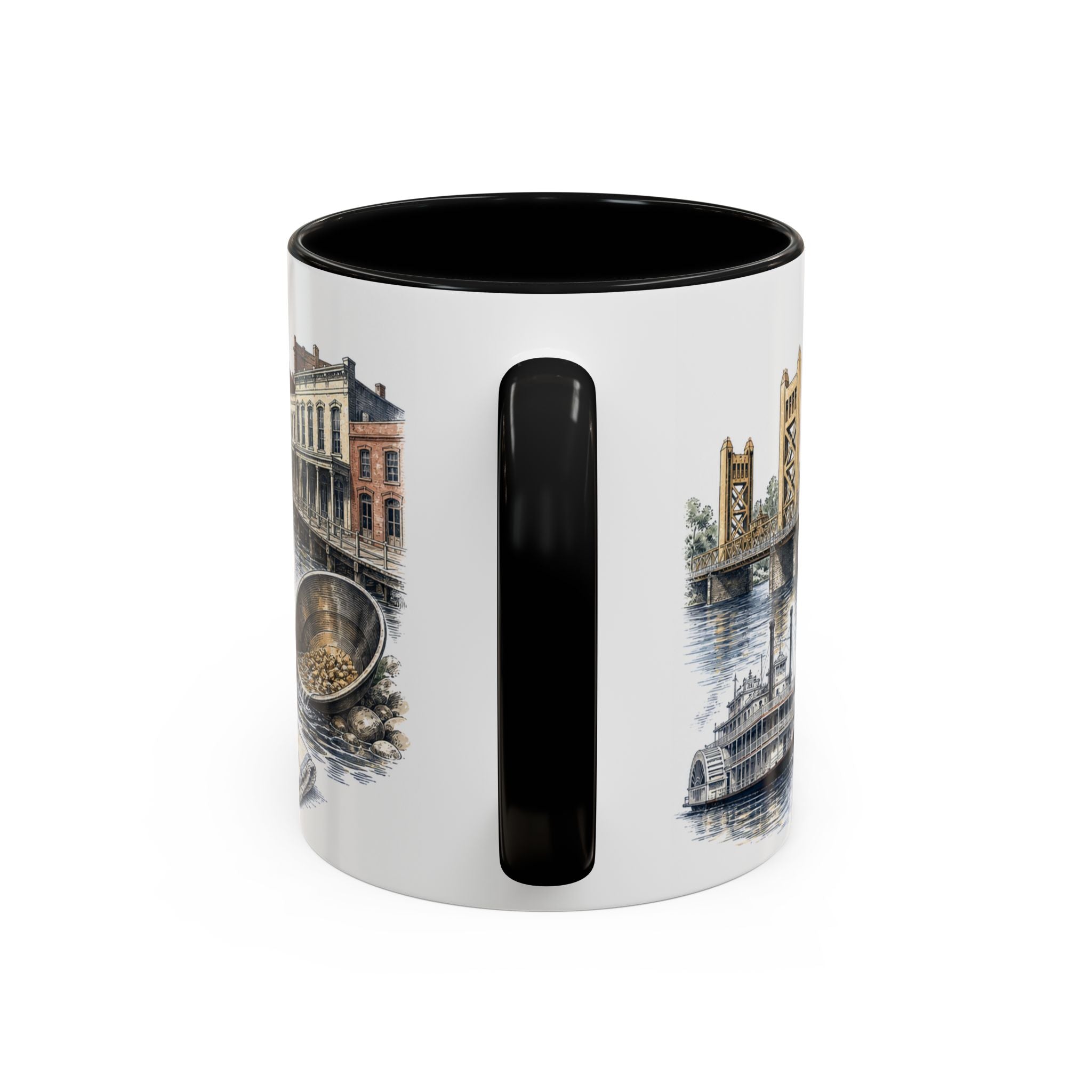 Sacramento Coffee Mug | United States Travel Souvenir | Vintage Illustrated City Gift | 11 oz 15 oz Accent Mug