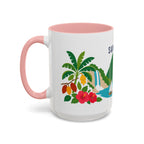Saint Lucia Coffee Mug | Travel Souvenir Accent Mug | Country Gift Ceramic Cup 11oz 15oz