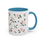 Arkansas Apple Blossom Mug, State Flower Floral Coffee Cup, 11oz Botanical Gift