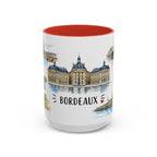 Bordeaux Illustrated Travel Mug | City Souvenir Accent Coffee Mug | 11oz 15oz Ceramic Cup